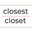 Closest Closet
